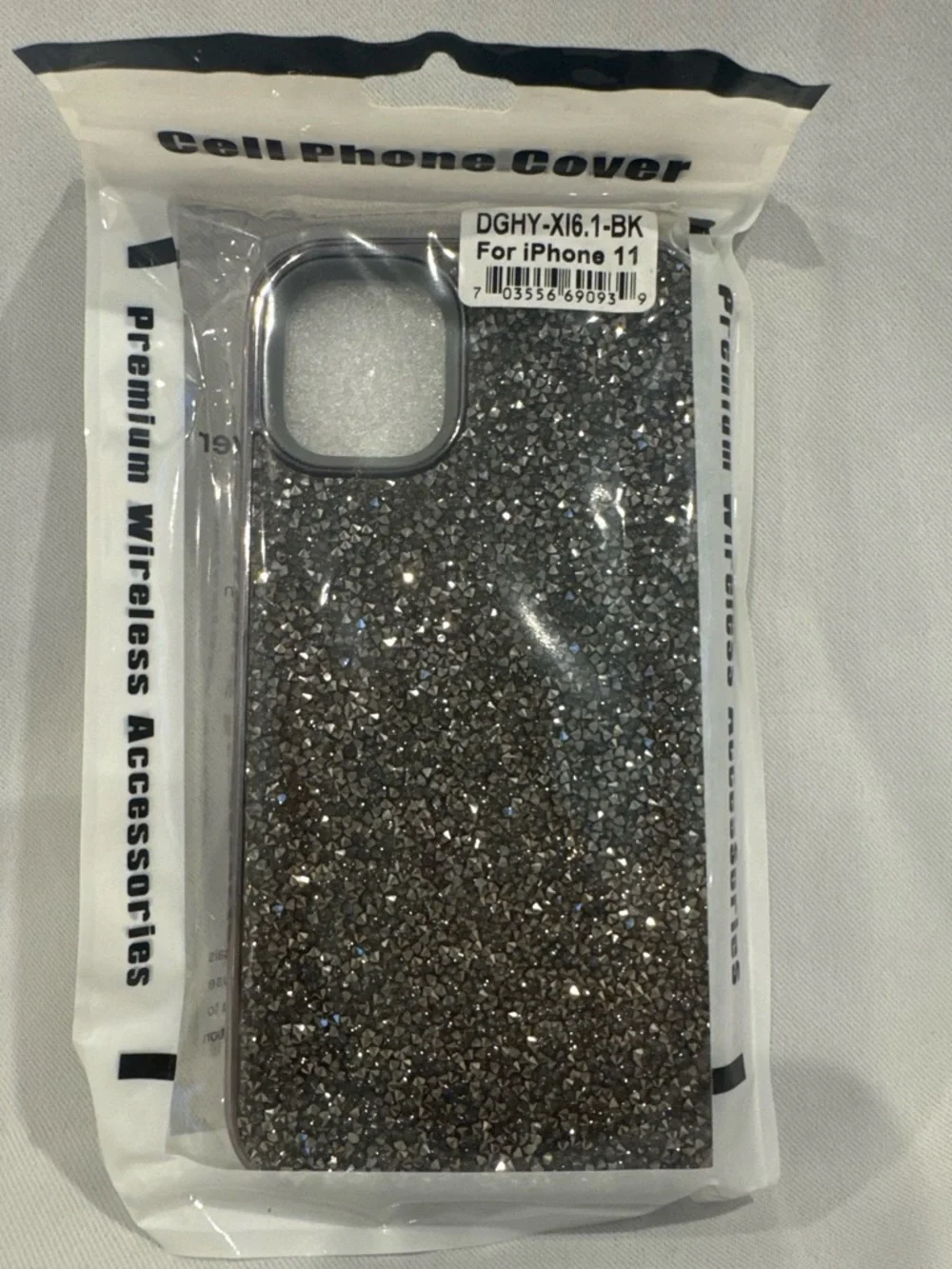 Bling Rhinestone Crystal Textured Protective Case for iPhone 11